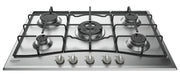 Hotpoint PCN 752 T/IX/HAR piano cottura Acciaio inossidabile Da incasso 75 cm Gas 5 Fornello(i)