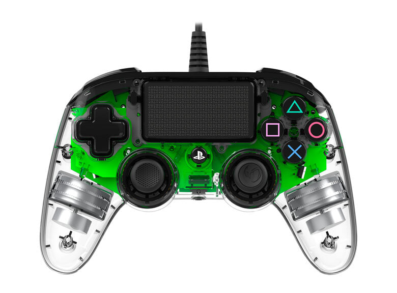NACON PS4OFCPADCLGREEN periferica di gioco Verde, Trasparente Gamepad Analogico/Digitale PlayStation 4