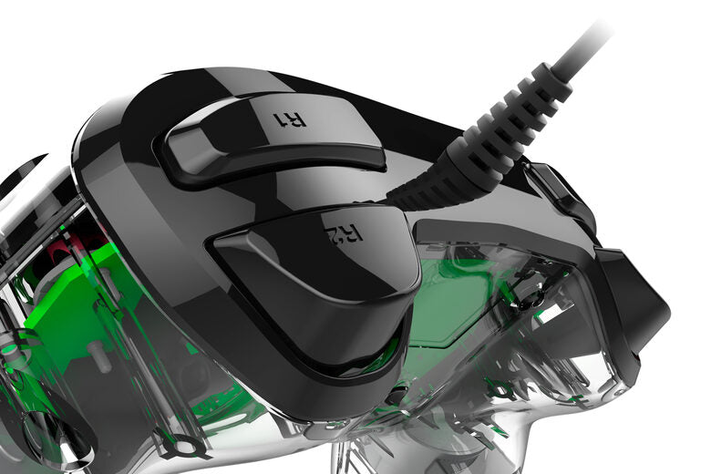 NACON PS4OFCPADCLGREEN periferica di gioco Verde, Trasparente Gamepad Analogico/Digitale PlayStation 4