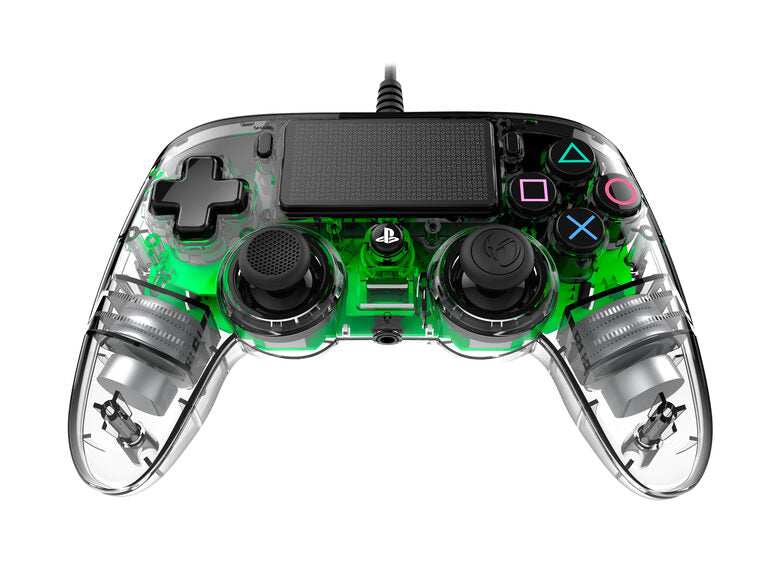 NACON PS4OFCPADCLGREEN periferica di gioco Verde, Trasparente Gamepad Analogico/Digitale PlayStation 4