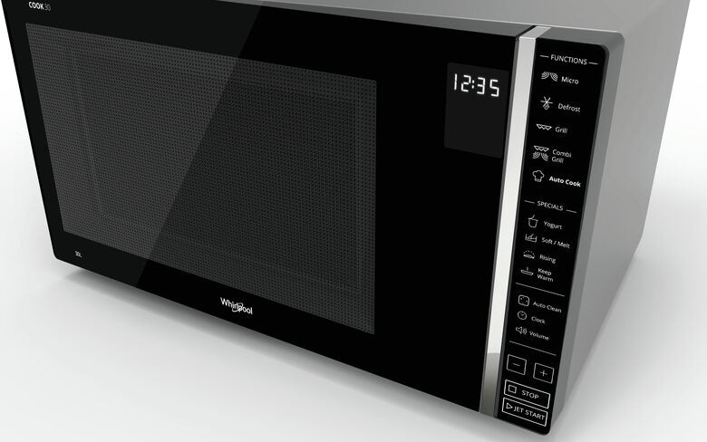 Whirlpool MWP 303 SB Superficie piana Microonde combinato 30 L 900 W Nero, Argento