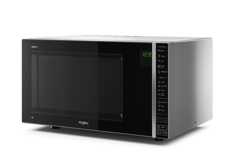 Whirlpool MWP 303 SB Superficie piana Microonde combinato 30 L 900 W Nero, Argento