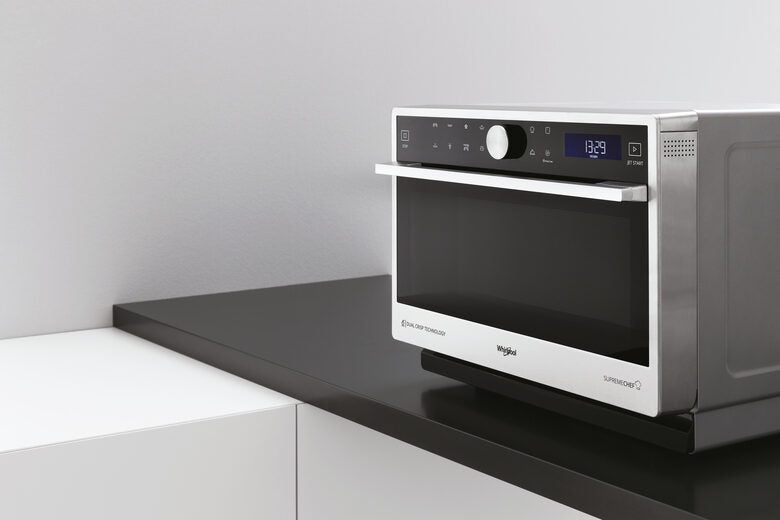 Whirlpool MWP 3391 SX Superficie piana Microonde combinato 33 L 1000 W Nero, Acciaio inossidabile