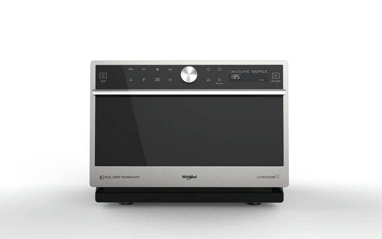 Whirlpool MWP 3391 SX Superficie piana Microonde combinato 33 L 1000 W Nero, Acciaio inossidabile