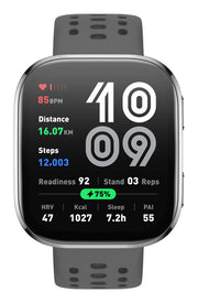 Amazfit Bip 6 Charcoal 5 cm (1.97") AMOLED Digitale 390 x 450 Pixel Touch screen Argento GPS (satellitare)