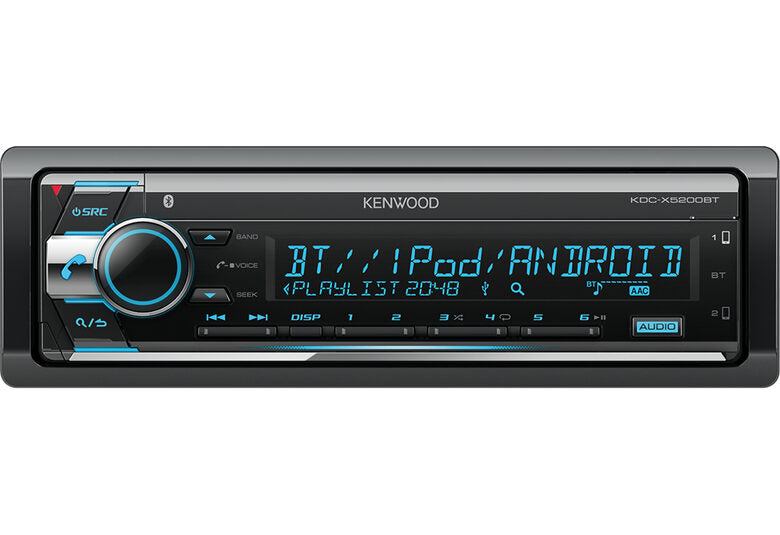 Kenwood Electronics KDC-X5200BT Ricevitore multimediale per auto Nero Bluetooth