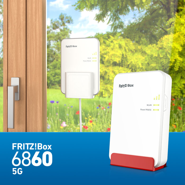 Box FRITZ! 6860 5G Edition International router wireless Gigabit Ethernet Dual-band (2.4 GHz/5 GHz)