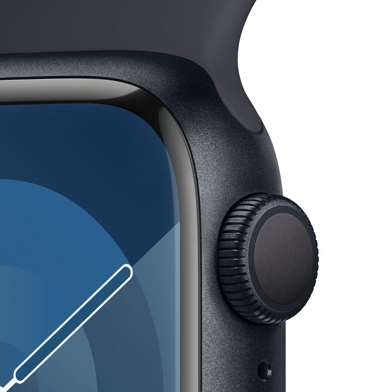 Apple Watch Series 9 GPS Cassa 41mm in Alluminio Mezzanotte con Cinturino Sport Mezzanotte - S/M