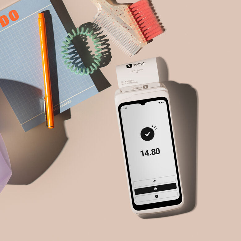 SumUp Terminal lettore di card readers USB Wi-Fi + 4G Bianco
