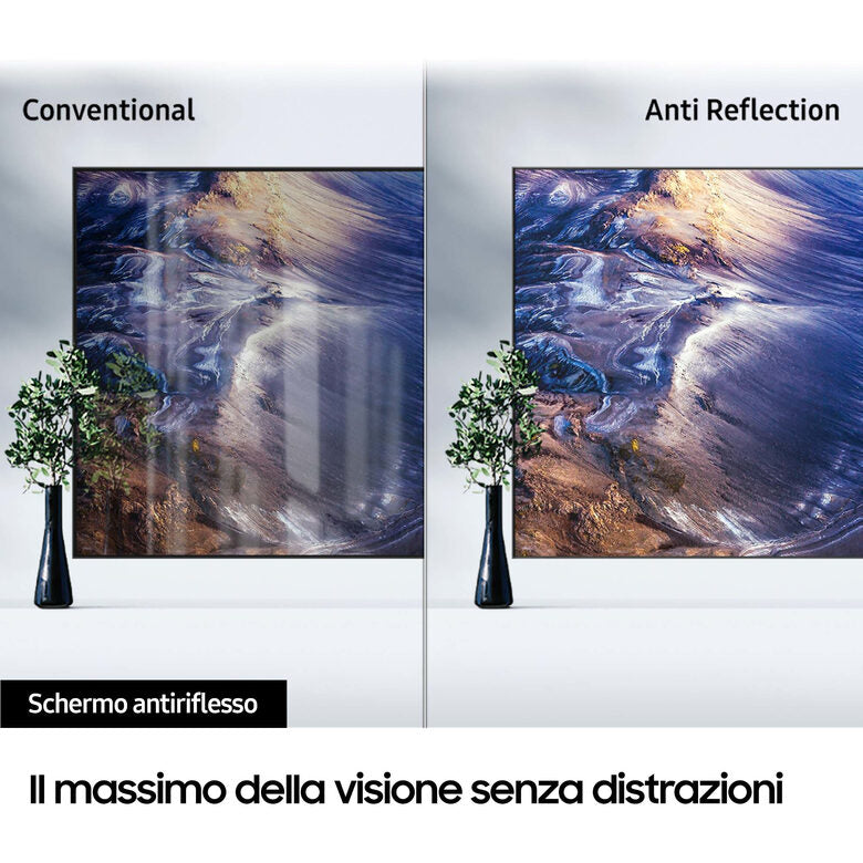 Samsung Series 9 TV QE85QN90CATXZT Neo QLED 4K, Smart TV 85" Processore Neural Quantum 4K, Dolby Atmos e OTS+, Carbon Silver