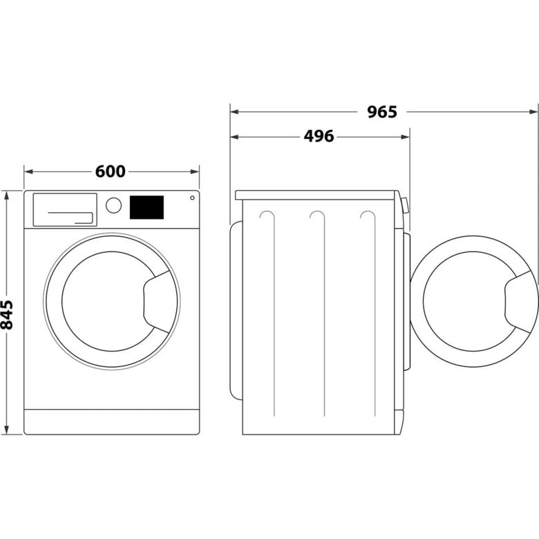 Whirlpool WAM 762WB IT Lavatrice A Libera Installazione 7 Kg, 1200 Giri, Classe A, Bianco
