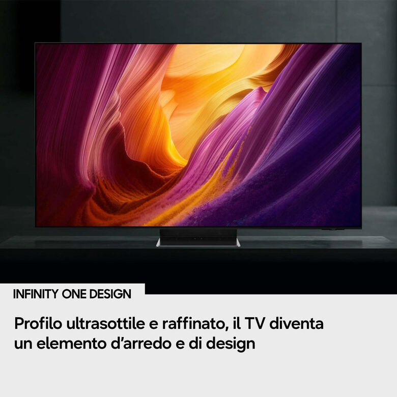 Samsung OLED AI TV 55" QE55S95HFTXZT 4K, Processore NQ4 AI Gen3, 4K AI Upscaling Pro, Glare Free, OLED HDR Pro, Motion Xcelerator 165Hz, Dolby Atmos & OTS+, Infinity One Design, Vision AI Sm