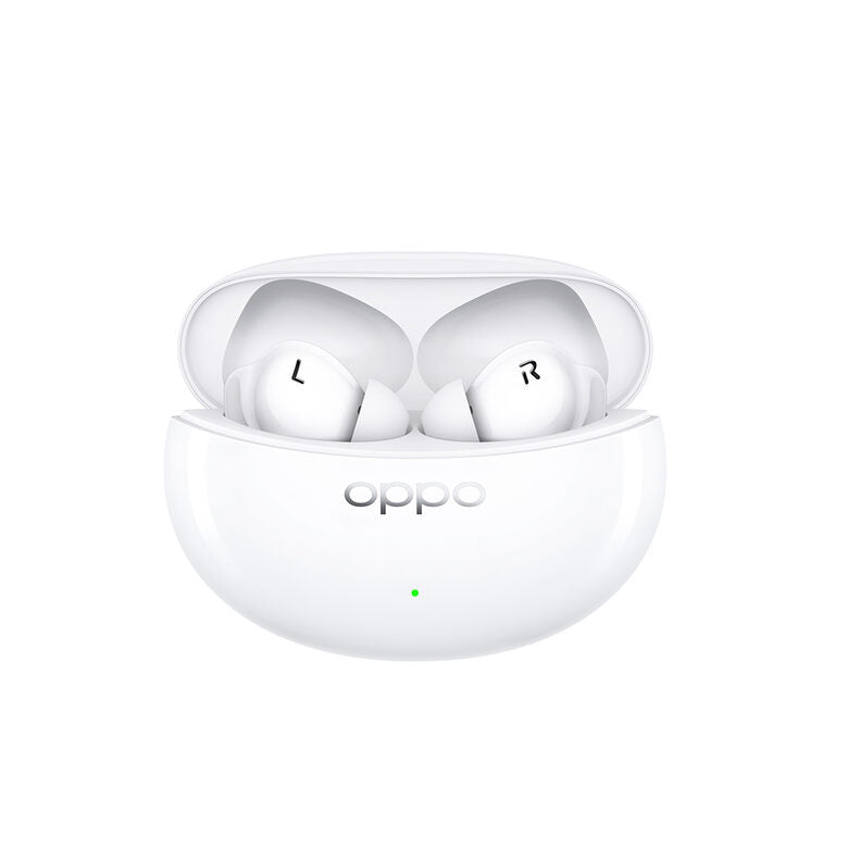 OPPO Enco Air3 Pro Auricolari True Wireless,30h di Autonomia, Driver in Bambù da 12.4mm, Bluetooth 5.3, Controlli Touch, Cancellazione del rumore IA, Android e iOS, IP55, Bianco [Versione It