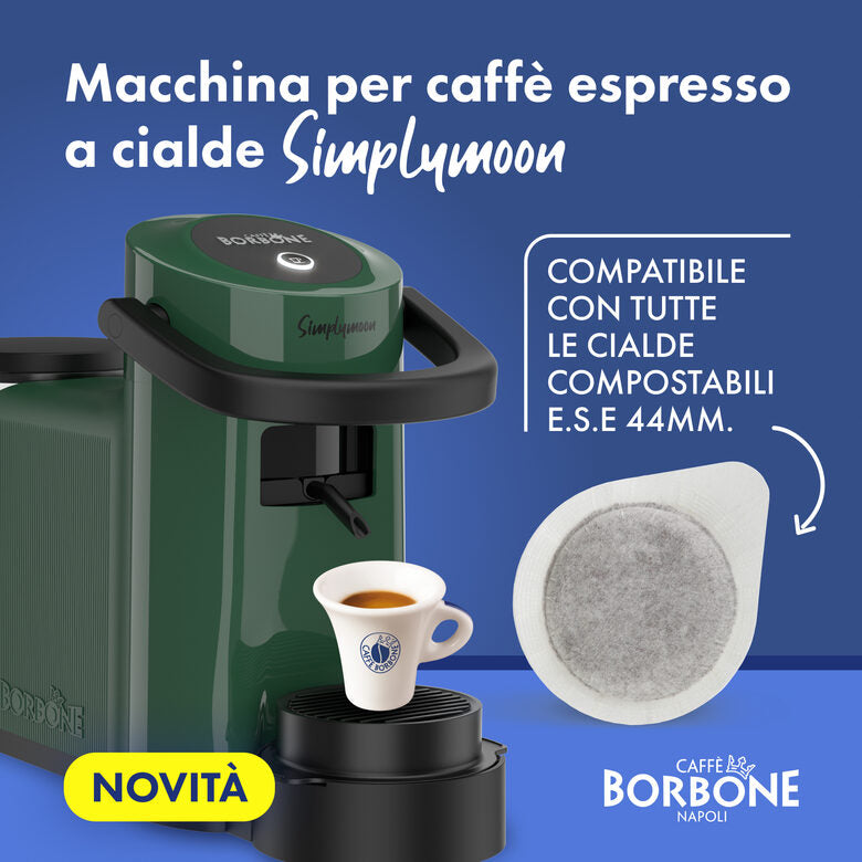 Caffè Borbone Macchina da Caffè a Cialde Simplymoon Verde ESE 44 mm 15 bar 0,9 L 650 W