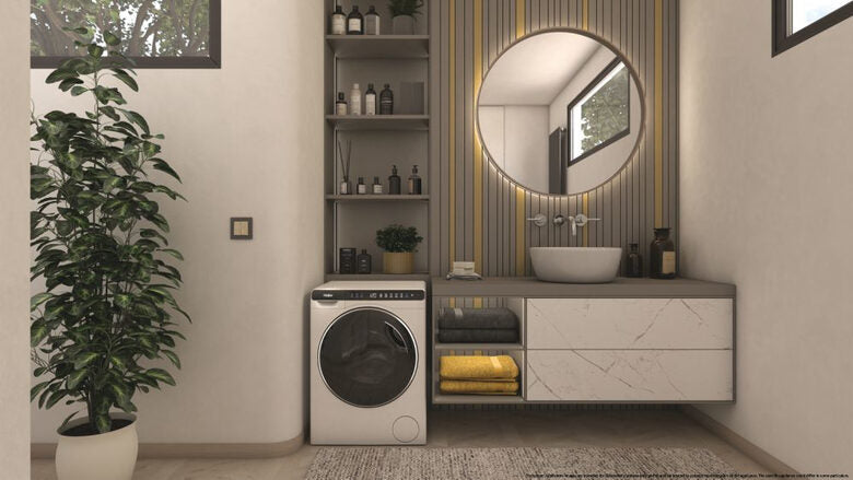 Haier HW50-BP12307-S lavatrice Caricamento frontale 5 kg 1200 Giri/min A Bianco