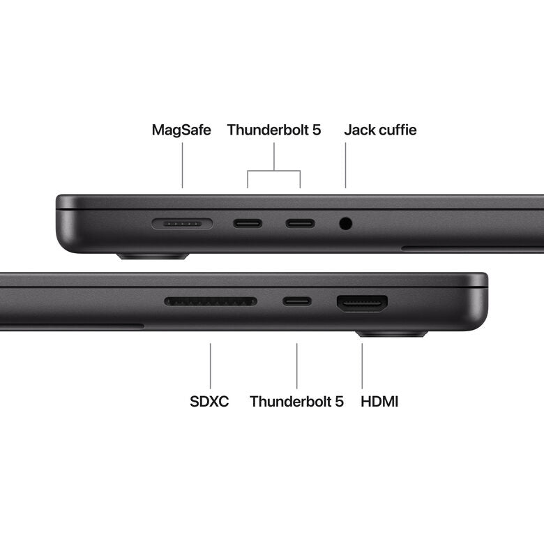 Apple MacBook Pro 16" M5 Max chip 18‑core CPU 32‑core GPU, 36GB, 2TB SSD - Nero siderale