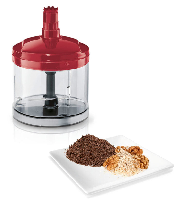 Bosch MSM67120R frullatore Frullatore ad immersione 750 W Rosso, Stainless steel