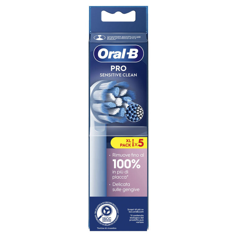 Oral-B Testine Di Ricambio Pro Sensitive Clean, 5 Testine