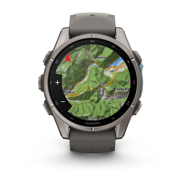 Garmin fēnix 9 3,3 cm (1.3") AMOLED 43 mm Digitale 416 x 416 Pixel Touch screen Titanio Wi-Fi GPS (satellitare)