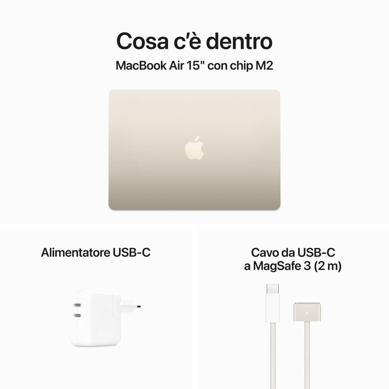 Apple MacBook Air 15" M2 8-core CPU 10-core GPU 512GB Galassia