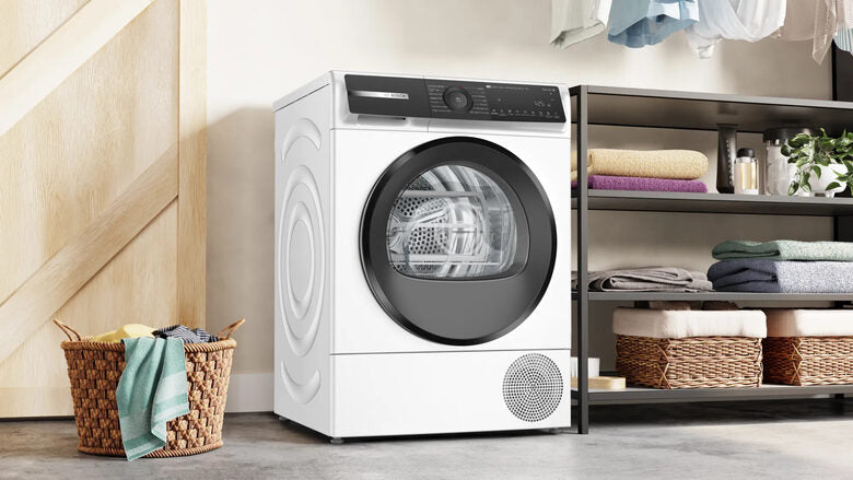 Bosch WQH245A0IT Serie 6 Asciugatrice A Libera Installazione 9 Kg, Pompa Di Calore, Auto Dry, Condensatore Autopulente, SmartDry, Classe C, Bianco