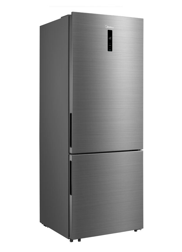 Midea MDRB593FGE46 Frigorifero Combinato A Libera Installazione, No Frost, Classe E, Inox