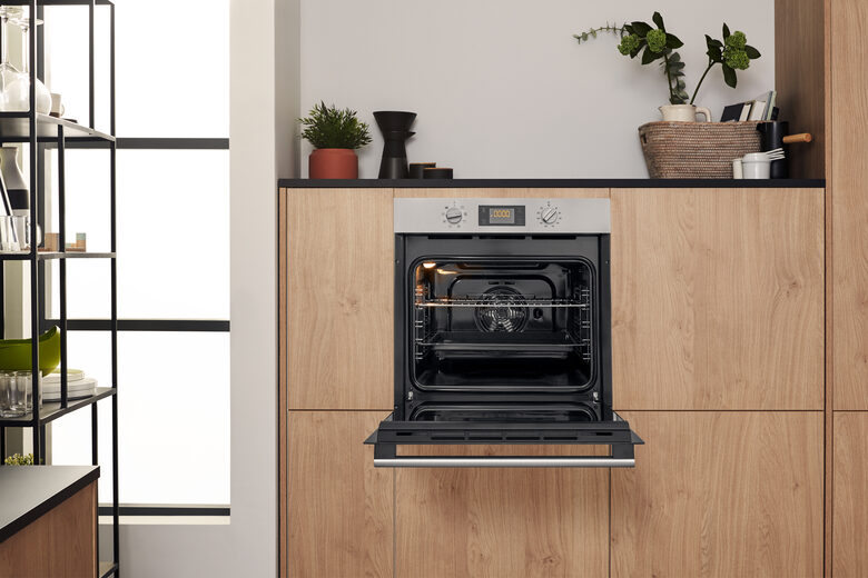 Hotpoint FA2 844 H IX HA Forno a Incasso 71 L A+ Nero, Acciaio satinato