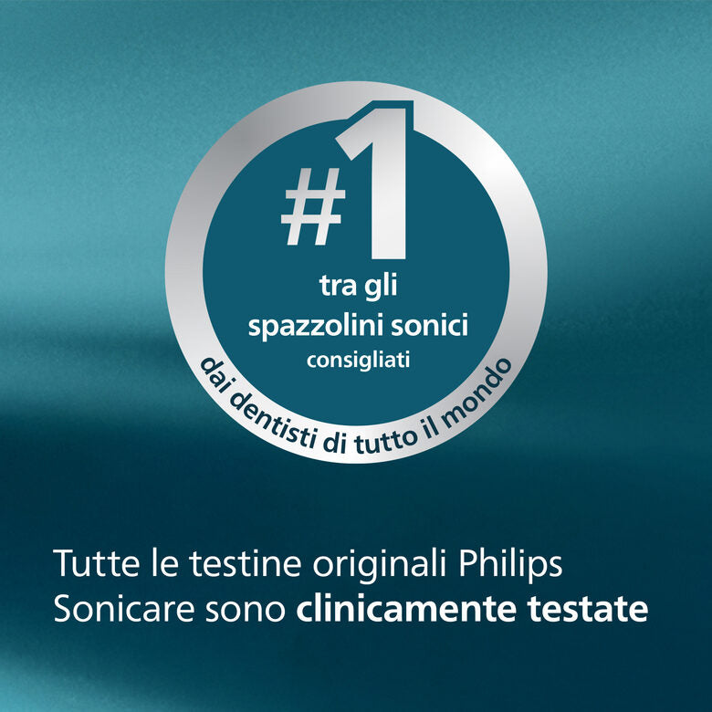 Philips Sonicare HX6062/87 2x Testinebianche per spazzolino sonico