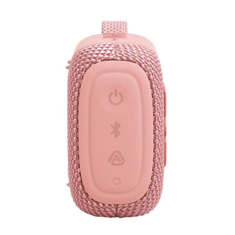 JBL GO 5 Speaker Bluetooth ultra‑portatile con potente Pro Sound e bassi incisivi, pairing AirTouch, design impermeabile, 10 ore di autonomia, Rosa