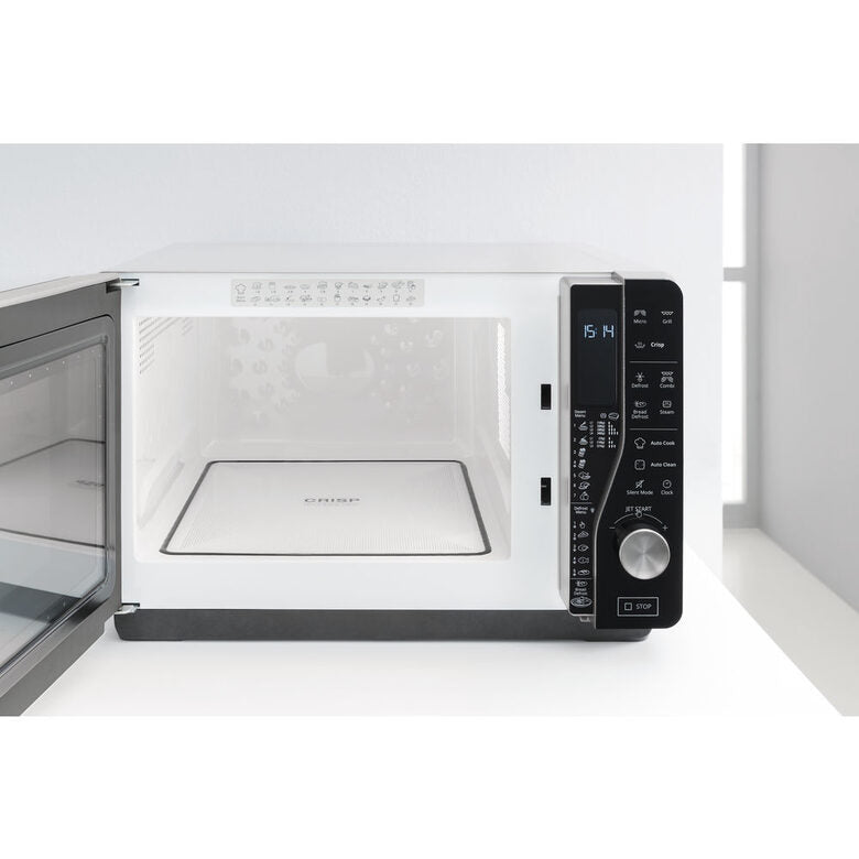 Whirlpool MWF 427 SL Superficie piana Microonde combinato 25 L 800 W Nero, Argento
