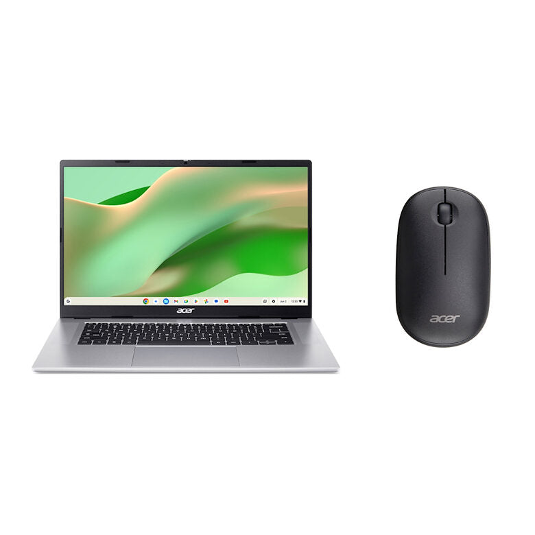 Acer Chromebook 315 CB315-8H-88G3 + Mouse wireless MediaTek Kompanio Kompanio 540 39,6 cm (15.6") Full HD 4 GB DDR5-SDRAM 64 GB eMMC Wi-Fi 6E (802.11ax) ChromeOS Italiano Argento