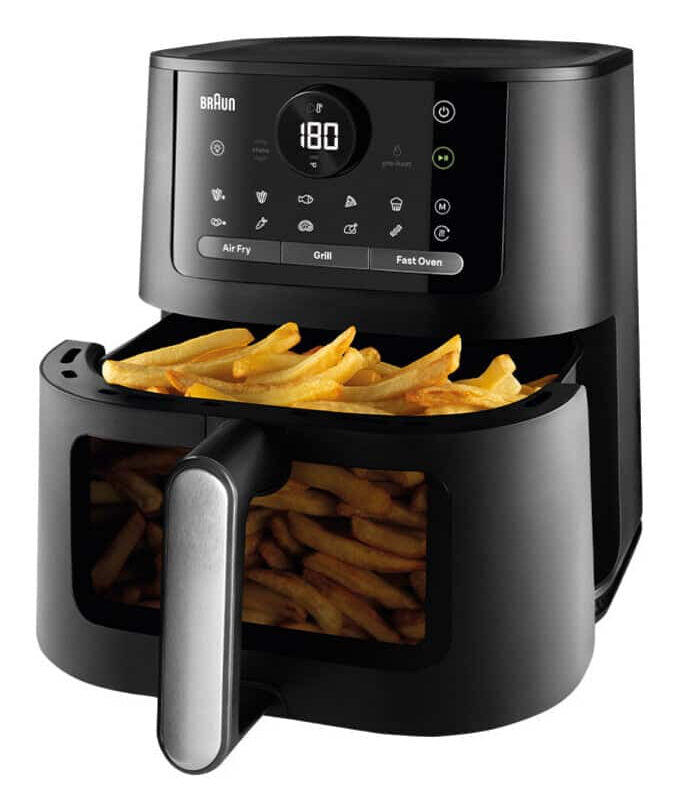 Braun HF 5075 Singolo Indipendente 2000 W Friggitrice ad aria calda Nero, Grigio