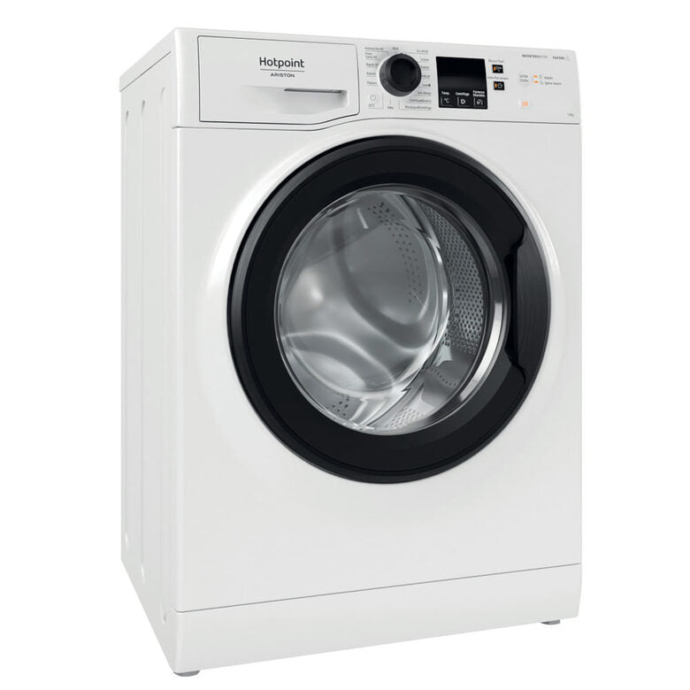 Hotpoint Ariston NF1046WKIT Lavatrice A Libera Installazione 10 Kg, 1400 Giri, Steam Hygiene, Anti Allergy, Antimacchia, Classe A, Bianco