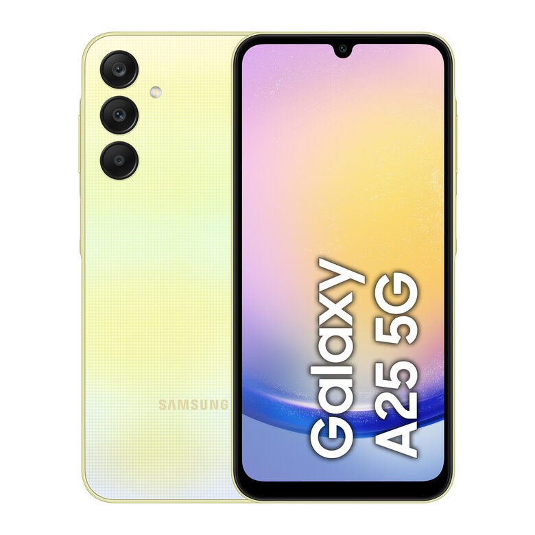 Samsung Galaxy A25 5G Display sAMOLED 6.5" FHD+, Android 14, 8GB RAM, 256GB, Batteria 5.000 mAh, Memoria espandibile fino a 1TB, Yellow