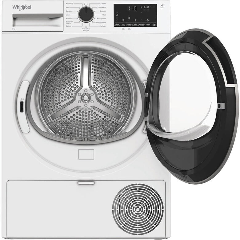 Whirlpool C WD 83M WBS IT, Capacità 8kg, classe D, colore White, Display digitale XL