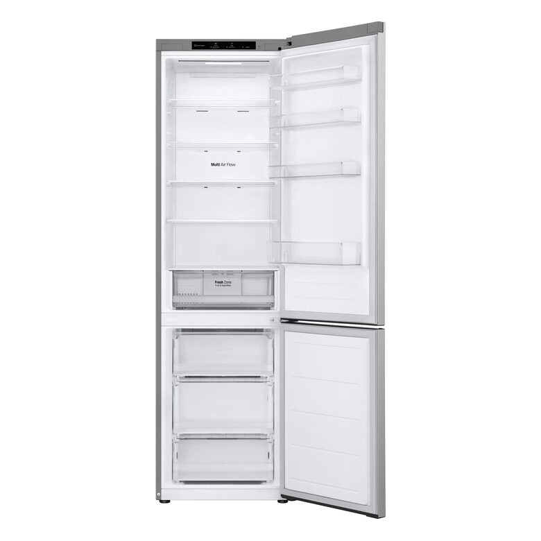 LG GBV22L0EPY Frigorifero combinato, Classe E, 387L, Door Cooling, Smart Diagnosis, Total No Frost | Prime Silver