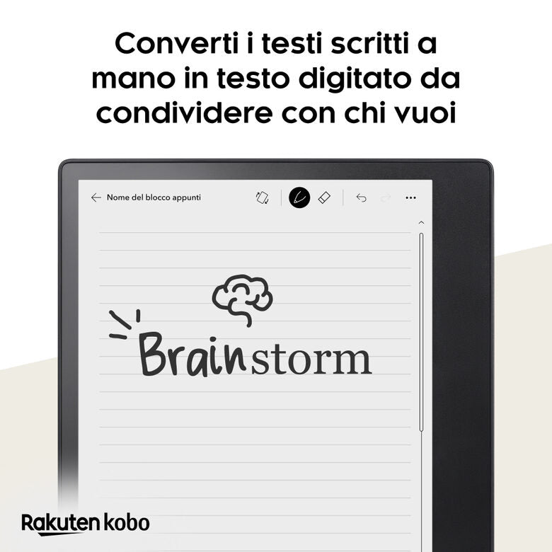 Rakuten Kobo Elipsa 2E lettore e-book reader Touch screen 32 GB Wi-Fi Nero