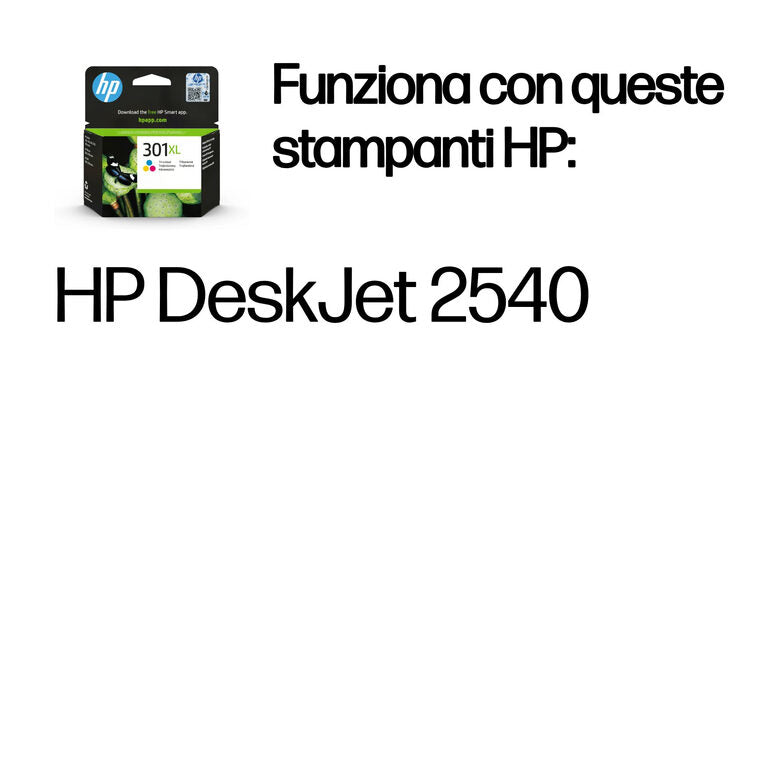 HP Cartuccia originale inchiostro tricromia ad alta capacità 301XL