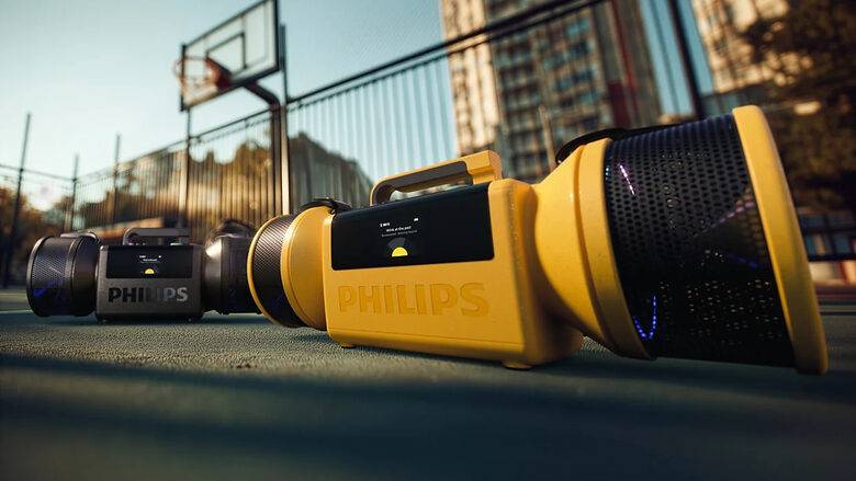 Philips The Tube Altoparlante portatile stereo Giallo 140 W