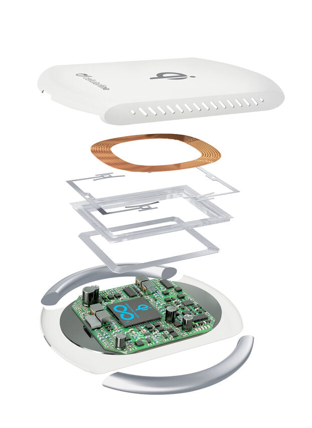 Cellularline WIRELESS FAST CHARGER KIT - iPhone X / 8 Plus / 8 Caricabatterie Wireless per dispositivi Apple Bianco