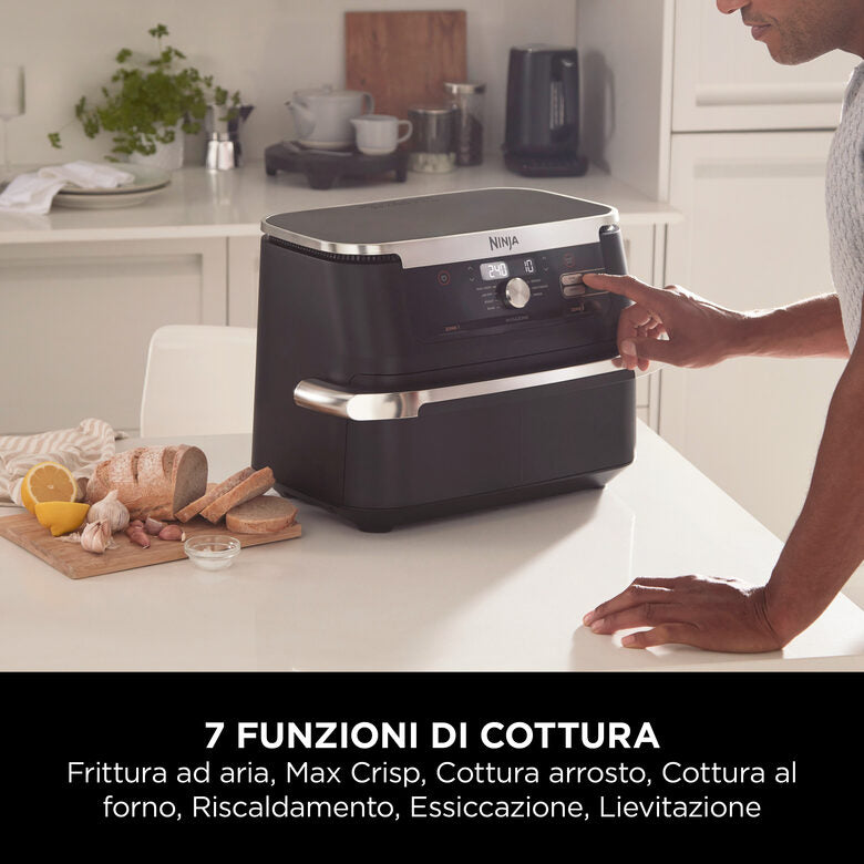 Ninja Friggitrice ad aria FlexDrawer da 10,4 L AF500EU