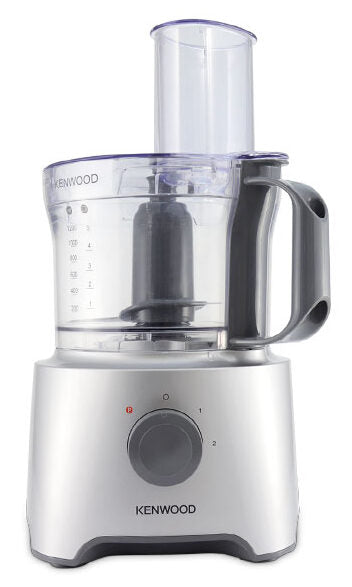 Kenwood Multipro Compact FDP301SI robot da cucina 800 W 2,1 L Grigio, Argento, Trasparente