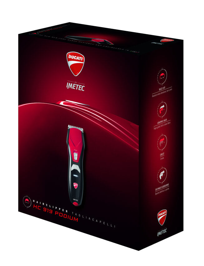 Imetec HC 919 PODIUM Nero, Rosso, Argento