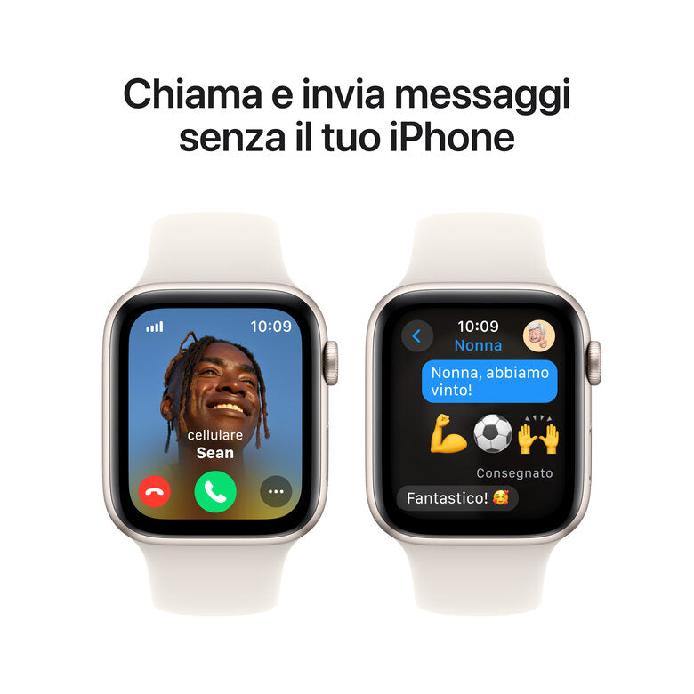 Apple Watch SE GPS + Cellular 44mm Cassa Alluminio Galassia con Galassia Sport Band - M/L