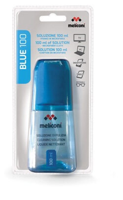 Meliconi Blue 100 Computer portatile Spruzzo e panno asciutto per la pulizia dell'apparecchiatura 100 ml