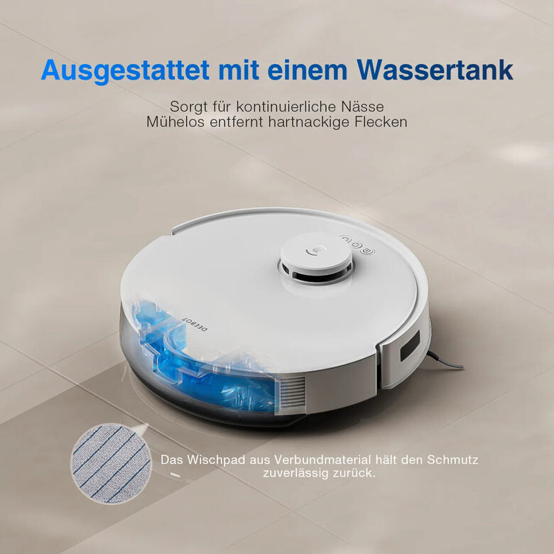 Ecovacs DEEBOT N20 Aspirapolvere Robot 0,4 L Senza sacchetto Bianco