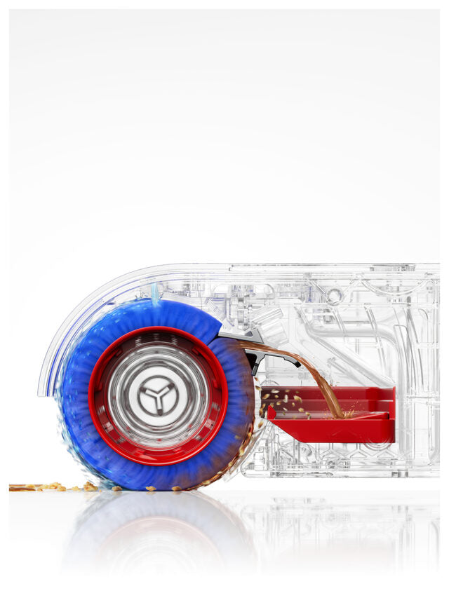 Dyson Clean+Wash Hygiene Scopa elettrica Batteria Secco e bagnato Senza sacchetto Blu, Rame