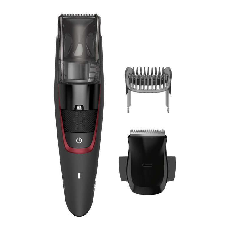 Philips BEARDTRIMMER Series 7000 Regolabarba con sistema aspirante, regolazioni da 0,5 mm