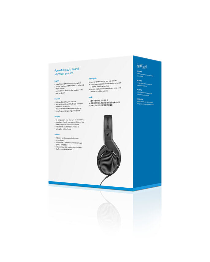 Sennheiser HD 200 PRO Cablato Cuffie A Padiglione MUSICA Nero