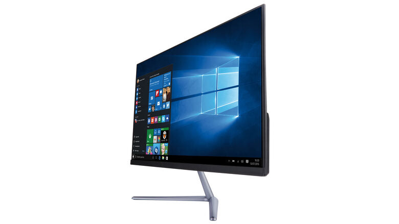 Mediacom M-AO240B All-in-One PC 60,5 cm (23.8") 1920 x 1080 Pixel Intel Atom® 4 GB DDR3L-SDRAM 32 GB Flash PC All-in-one Windows 10 Home Nero, Argento